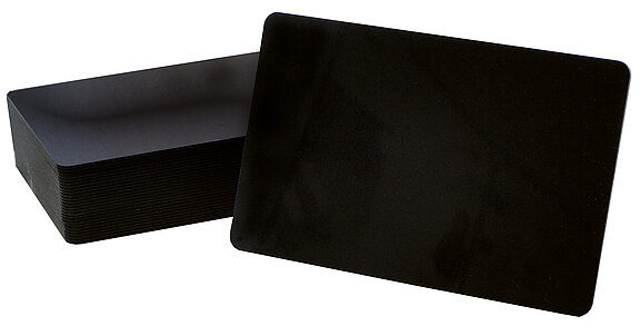 Blanko Preisschildkarte Schwarz 0,5 mm