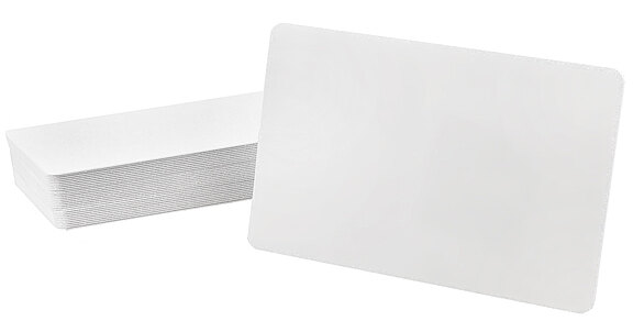 Blanko Plastikkarte weiß 0,50 mm