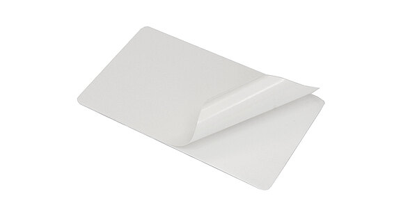 Blanko Sticky-Card weiß 0,76 mm