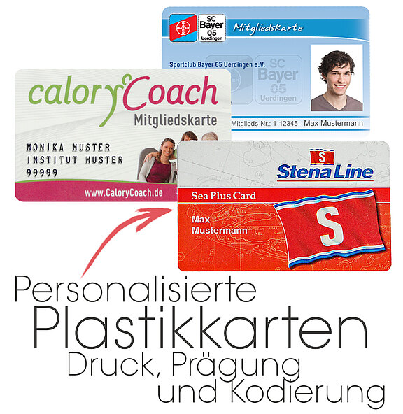 Personalisierte Karten aus Recycling-PVC
