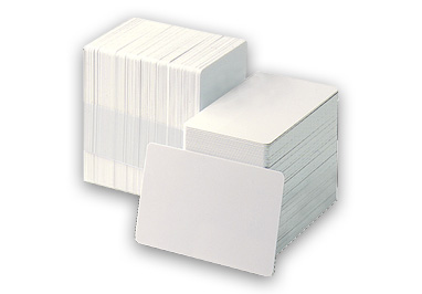 Blanko Plastikkarten weiß