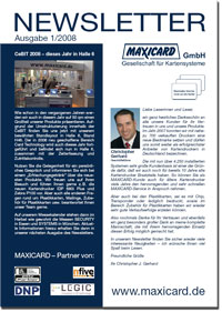 MAXICARD Newsletter 2008 