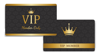 Plastikkarten VIP-Karte